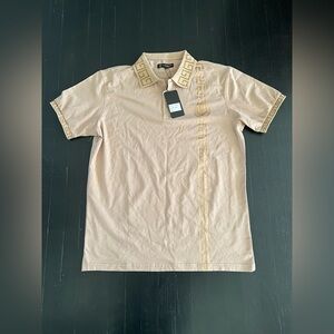 CHUXX Men's Beige polo Shirt SIZE L